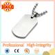 High-quality stainless steel blank dog tag with ballchain