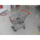 Zinc Plating / PPG Powder Coating Wire Shopping Trolley  45L For Small Market
