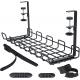 Adjustable Cable Management Tray for Office Under Desk 390x160x125mm Sample Offered