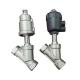 CF8/CF8m NPT Thread Pneumatic Angle Seat Valve Straight Through Type for Double Acting