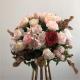 New custom pink artificial flower ball arrangement  for wedding decoration