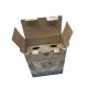Printed Single Wall Corrugated Paper Tuck Top Auto Bottom Box Twin Bottles