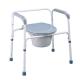 Lightweight Steel Commode Toilet Chair With Bucket