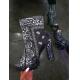 Folk Print 10cm Ladies High Heeled Boots Satin Platform Women'S Boots