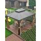 Hardtop Gazebo With Mosquito Netting Included Yes Hidden Drainage Pipe Design