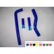 Custom Molded Silicone Radiator Hoses Replacement Oil Resistant Blue Color