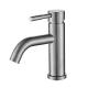 Hotel Bathroom Vanity Faucet with Ceramic Valve Core and Brushed Nickel Finish