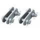 Galvanized Steel Parallel Clevis Plate Good Anti Corrosion Performance With Clamp