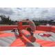 Interactive Inflatable Sports Arena , Wipeout Bounce House Outdoor Activities