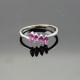 925 Silver Jewelry Pink Cubic Zirconia Ring(RA0295)