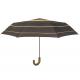 Manual Open Wooden J Handle 190T Polyester Foldable Umbrella