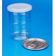 Clear Small Round Jars With Lids , Anti Bacteria Plastic Airtight Storage Jars