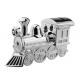 Classical Silver Plating Zinc Alloy Train Coin Bank 145*55*85mm OEM