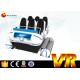 Promotion 6 Seat Family 9D VR Cinema With 6 Dof Simulator Motion Electric Platform