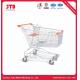 CE 50KG Small Metal Shopping Cart White 60 Liter Trolley