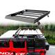 Car Roof Rack Basket with Side Ladder in Black Aluminium Alloy OEM Service Accepted