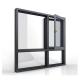Outswing Casement Aluminium Single Swing Window With Steel Screen
