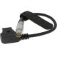 Flexible Red Camera Monitor Cable , D Tap Power Cable Lemo 6 Pin Female