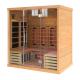 Large Size Home Indoor Wooden 4 Person Far Infrared Sauna 2700W