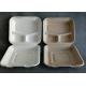 3 Compartment Biodegradable Disposable Microwave Fast Food Container