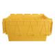 Transport Logistic Turnover Essential Stackable Solid Box Style Plastic Crate with Lid
