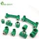 Plastic PPR Pipe Fittings 90 Degree Elbow in Green PPR with QX Welding Connection