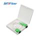 SC / APC 2 Ports Fiber Optic Cable Mini Termination Box For FTTH
