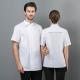Kitchen White Chef Uniform Tops Unisex Design Washable  Poly / Cotton