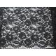 Heavy Corded Lace Fabric Black