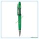 green plastic pen, green color promotional ball point pen