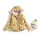 Orange Warm Long Womens Winter Jackets And Coats Hooded Customized Trims
