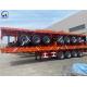 3 Axles Heavy Duty Flated Semi Trailer Container Trailer Customized Request ABS Optional