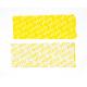 25 Mic Polyester Void Seal Stickers Yellow Color PET High Residue Tamper Proof