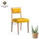 30*30*1.2mm Tube Four Legged Imitation Wood Chair Powder Coated Finished