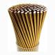 OEM ODM Rose Gold Striped Straws , Recyclable Craft Paper Straws