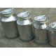 High Rubber Sealing Aluminium Lockable Milk Cans With FDA Certificate