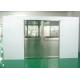 Three Side Blowing Auto Sliding Door Air Shower Tunnel Class 100 Cleanliness Level