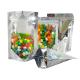Recyclable Sliver Clear Window Mylar Zipper Bags