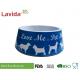 Light Weight Non - Odor Melamine Cat Food Bowls Mixed Color High Strength Waterproof