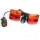 Bright Color Waterproof Trailer Tail Lights With Round Plug OEM Easy Installation