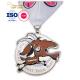 Fashion Coat Sheep Animal Shape Metal Sports Medal Silver Plated Sand Gold Medal