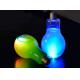 LED luminous light Bulb PET Plastic Decorative Bottle, plastic juice bottles