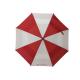 29 Inch Red And White Double Canopy Umbrella With Black Color EVA Handle