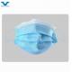 CE ISO13485 Certified Disposable Nonwoven Blue 3 Ply Face Mask For Adult Protection