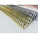 Electroplate Finish 35mm Metal Spiral Binding Coils For Notebook
