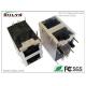 Stacked 2x1- RJ45 with transformer RJ45 JACK