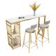 Metal Marble Coffee Table for Home Bar Counter and Outdoor Living Room Furniture Set