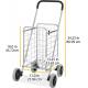 Utility Shopping Cart-Durable Folding Design For Easy Storage, Utility Cart with Wheels Shopping Climber Cart
