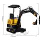 Spring Yellow Diesel Engine Mini Excavator Digger For Farm Winery Agricultural Garden