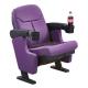 Fancy Purple Middle Back VIP Cinema Seating With Cup Holder / Home Theater Chair